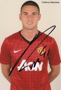 Federico MACHEDA autograf EURO MANCHESTER UNITED