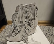 Buty zamsz odkryte paluszki nowe cudowne Beyco