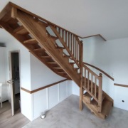 Stopnie drewniane schody trepy DĄB - lite drewno dębowe