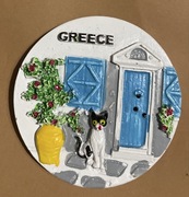 Magnes na lodówkę  ceramiczny Greece Grecja Corfu Rhodos  Kefalonia (2)