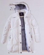 Piękna ciepła kurtka z puchem i pierzem Tchibo 40 nowa biała 