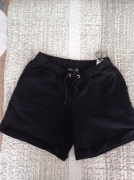 Bonprix spodenki dresowe damskie 36/38 czarne z kieszeniami 