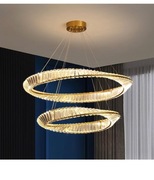 Kryształowy Żyrandol Kryształowa Lampa Led Z Pilotem.