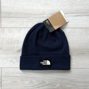 Czapka zimowa beanie the north face tnf logo granatowa navy nuptse na zimę