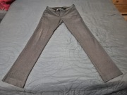 Eleganckie spodnie męskie Giacomo Conti, w drobną kratkę, grafitowe. 