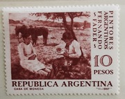 Argentyna 1967  Mi 955  konie  pozycja idealna