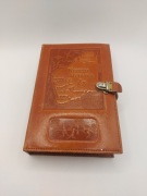 UNIKAT z PRL: Skórzany Komplet Kart do Brydża"Anilin Hide"