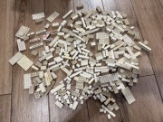 Lego zestaw mix białe klocki vintage retro lata 70  727g