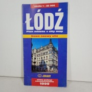 Łódź. Mapa miasta. 1999