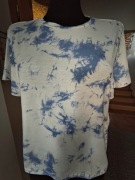 Biało-fioletowa bluzka t-shirt tie dye