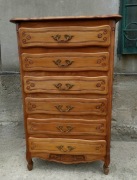 *Wysoka, francuska dębowa komoda, szyfoniera*