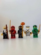 LEGO Ninjago minifigurki Kai, Lloyd, Zane, Cole, Wu Sensei Legacy