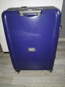 Walizka niebieska podróżna Ochnik z zamkiem