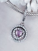 Zawieszka serce Charm's modułowy serce system moduł s 9 2 5 