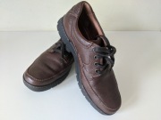 Clarks buty ze skóry naturalnej 41 brązowe trzewiki 