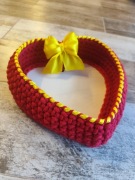 Koszyczek, serce, rękodzieło