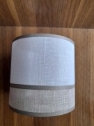 Abażur Andrea S biel beż walec 16 x 15 cm Lamkur