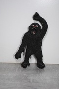 Gumowa figurka PRL bootleg King Kong goryl