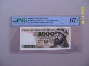 2000 zł. 1979 ser.AA  PMG67  EPQ