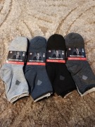 20 par skarpety męskie ciemne zdrowotne bezuciskowe 100% bawełna r. 43-47