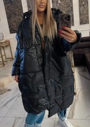 Płaszcz zimowy puchowy lola paparazzi fly style oversize 