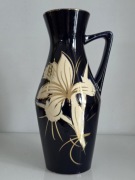 Dzban kobaltowy "Złote Kwiaty", Bay Keramik, 271-25, WEST-GERMANY