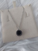 Nowy łańcuszek srebrny z zawieszką Stal chirurgiczna 