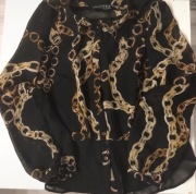 Atmosphere koszula bluzka mgiełka w łańcuchy s m