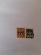 niemcy 1923 - 2 znaczki / początek inflacji