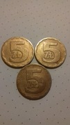 5 zl 3 sztuki rok 77,76,75 