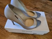 Czółenka szpilki visconi skóra 36 kameleon 