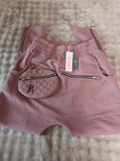 Spodnie dresowe różowe mandragora damskie 