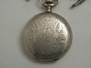 Carska Rosja. Srebrny zegarek, dewizka nie. Stan - ideauł.