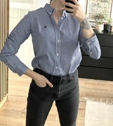 Niebieska koszula United Color of Benetton basic w kratkę nowa