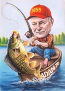 Portret ze zdjęcia A3 - Ołówek / Pastele - Prezent