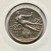 Włochy 20 centesimi 1920
