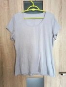 Liliowa koszulka na krótki rękaw t-shirt rozmiar 44