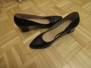 Buty damskie Wojas, czarne, skórzane, rozm. 38,5.