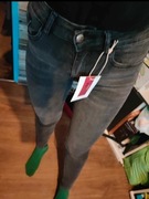 Jeansy m.sara ala levis grafitowe