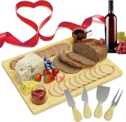 Bambusowa deska do serów, owoców, warzyw i mięs