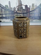 Ceramiczny lampion / świecznik ażurowy – styl orientalny, vintage