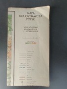 Mapa krajoznawcza Polski , Województwo Koszalińskie i Szczecińskie