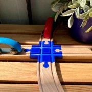 Skrzyżowanie torów - 90 stopni - Ikea Lillabo Brio Lidl Bigjigs