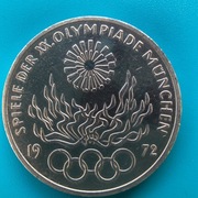 10 marek 1972 F Niemcy Monachium 1972 - Płomień Srebro 0,625 waga 15,5