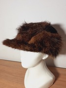 Czapka zimowa futrzana Nowa rozm 55