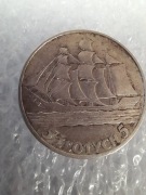 5 złotych 1936r żaglowiec srebro 