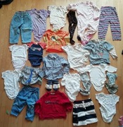 75-80 szt. MEGA zestaw ubranek PAKA dla chłopca 0-24 miesięcy