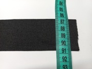 Guma czarna dziana 45mm płaska taśma gumowa