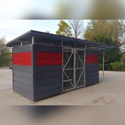 Wiata śmietnikowa, box na śmieci, wiata rowerowa,