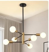 Żyrandol nowoczesne wnętrze sputnik 6